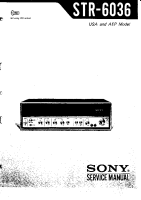 Sony STR-6036 - Service Manual 